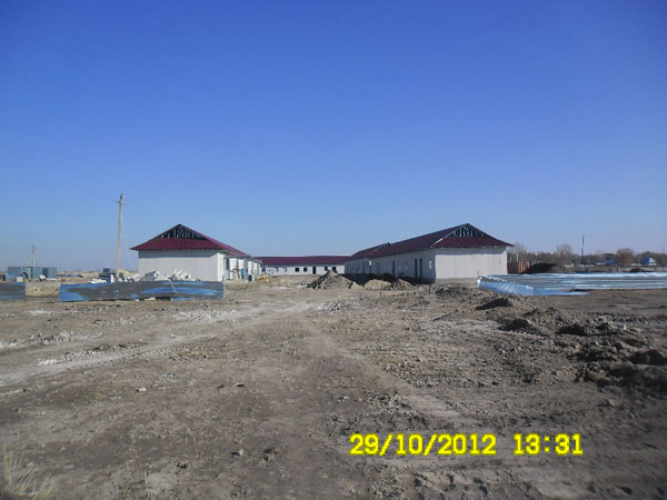 Строительство с применением ЛСТК cлужебных жилых домов в Бахтинском сельском округе Урджарского района Восточно-Казахстанской области